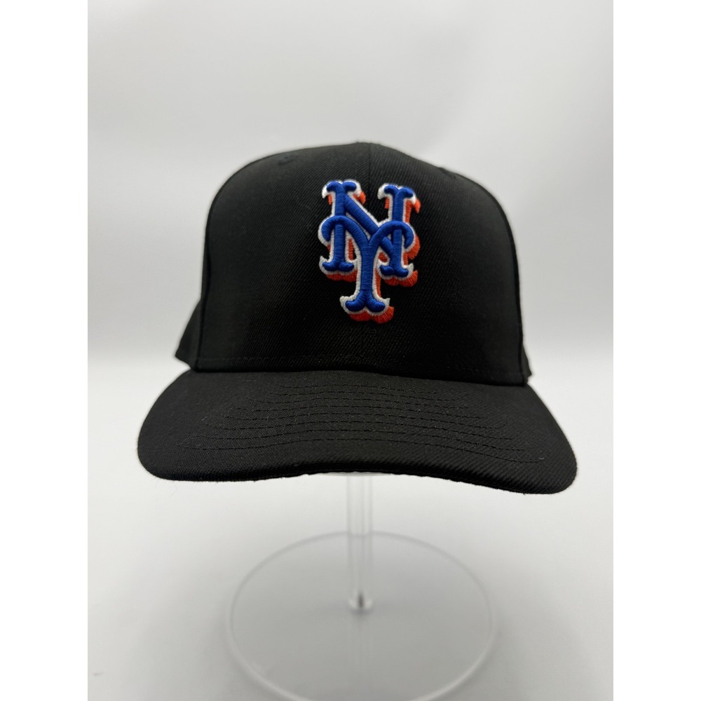New Era 59FIFTY New York Mets Hat 7 5/8 BlackBlue Orange MLB Fitted Cap athletic